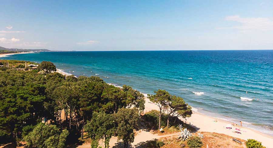 plage du camping en bord de mer