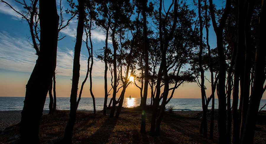 couché de soleil en corse