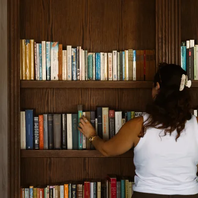 Bibliothèque en libre accès au camping Le Campoloro